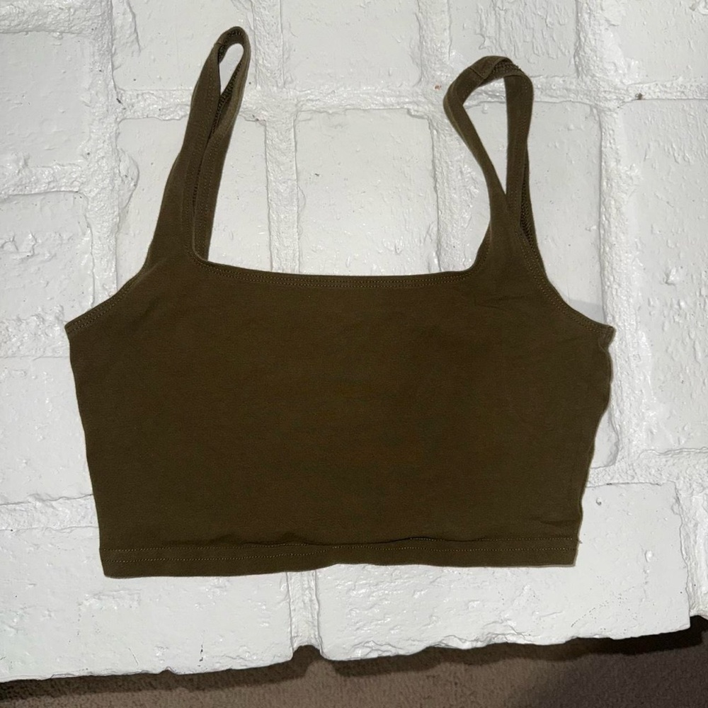 TNA Khaki Green Sleeveless Top